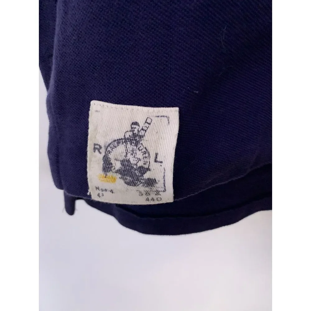 Vintage Ralph Lauren Mens XL‎ Faded Crest Spell Out Double Sided Polo Shirt